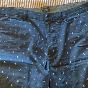J. Crew Anchor Print Stanton Shorts